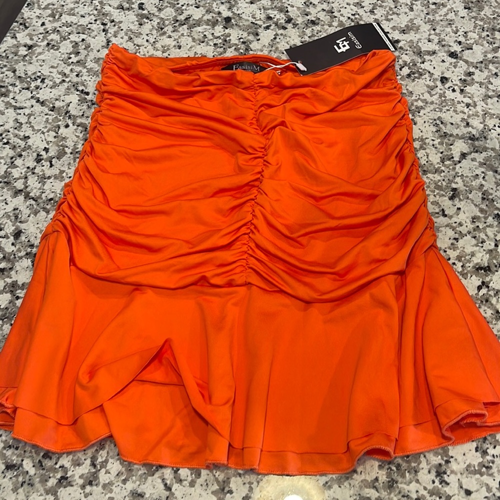 Orange skirt